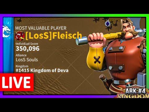 Ark: CITY KEEPER OP 350K Score 🔴 Swarming Cities - Match #4 - Rise of Kingdoms ROK Fleisch