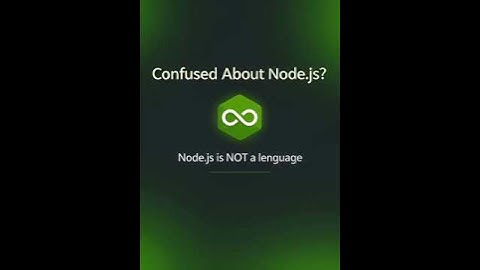 Node.js Is NOT a Programming Language  #shorts #coding