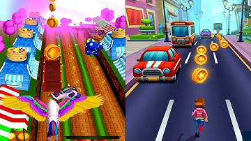 Subway Princess Runner VS Unicorn Runner - Endless Run | Android/iOS Gameplay HD