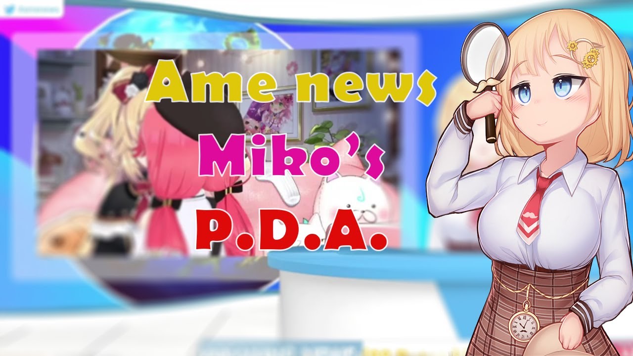 Ame News show Miko doing "Things" to Haachama while in stream