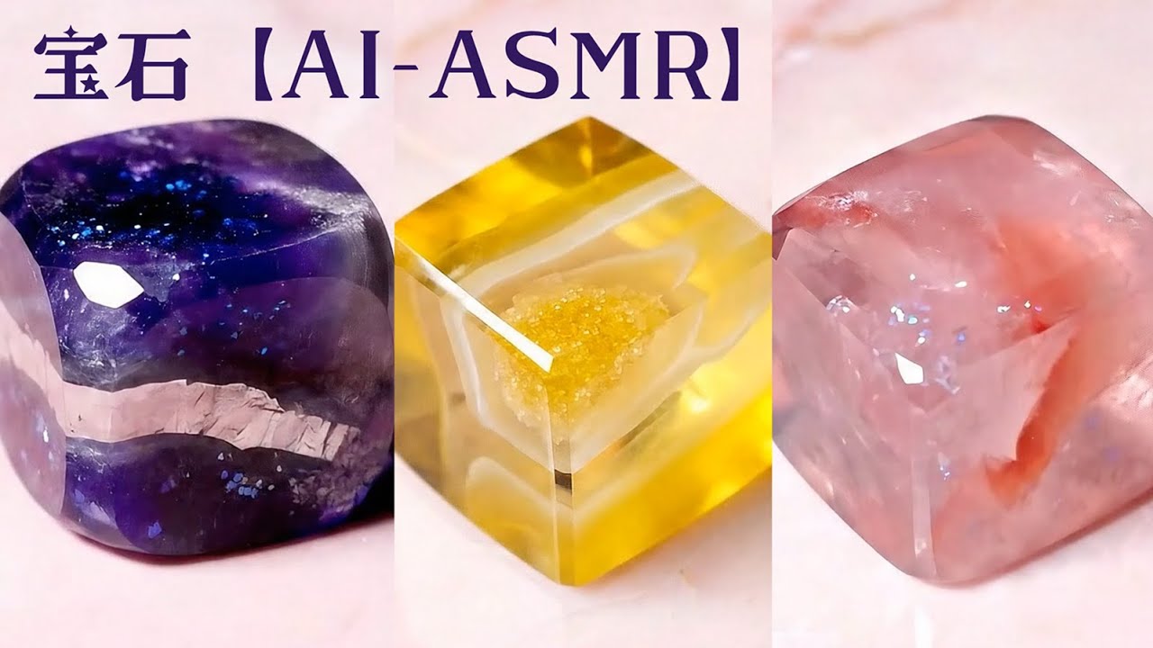 【AI ASMR】綺麗な宝石を切る音💎  jewelry cutting