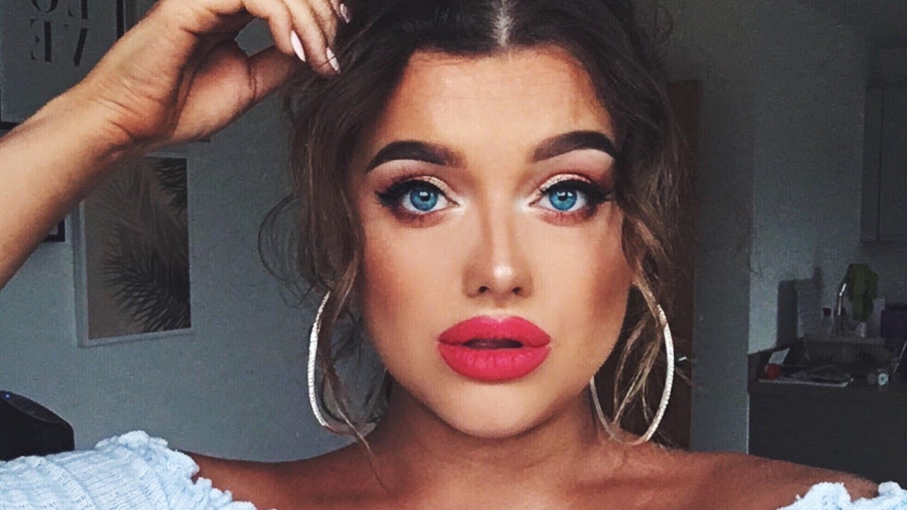 BOLD DATE NIGHT MAKE UP TUTORIAL! | Rachel Leary