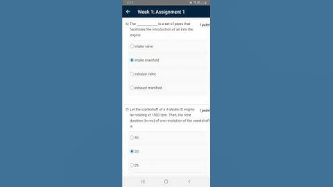 |week 1 assignment| ||NPTEL course|| Fundamentals of Automotive Systems| 2022