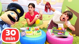 Ayşe VS Ümit! En popüler ve eğlenceli kız oyunları. Bebek evi dekorasyonu, manavcılık ve pastacı