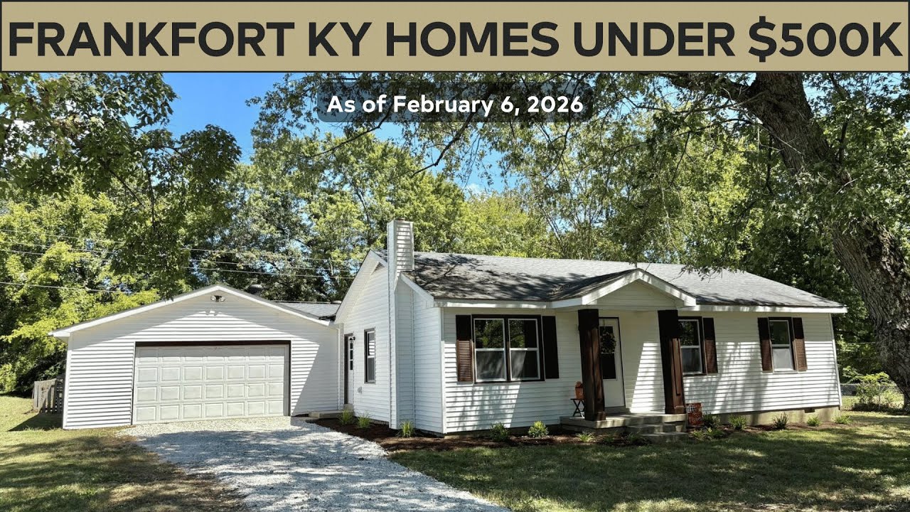 Frankfort KY Homes Under $500K For Sale | Updated February 6, 2026