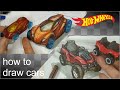 How I Draw Hotwheels Cars part№2  Как я рисую машины хотвилс  Speed painting  on komomoko channel