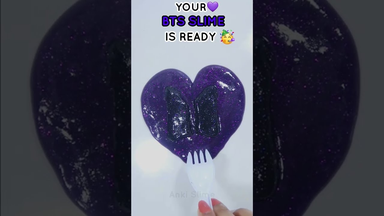 How to make slime at home easy | Glitter slime ?? BTS slime asmr ...