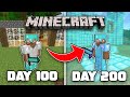 I Survived 200 Days In Old Minecraft And Here's What Happened