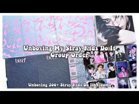 Unboxing My Stray Kids Do ItGroup Order ✰ Unboxing 200+ Stray