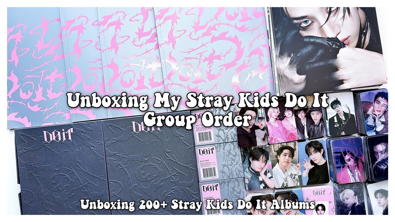 Unboxing My Stray Kids Do ItGroup Order ✰ Unboxing 200+ Stray