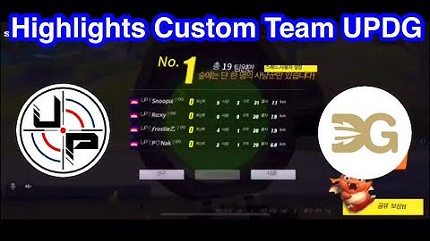 Highlights Custom Team UPDG | Rules of Survival