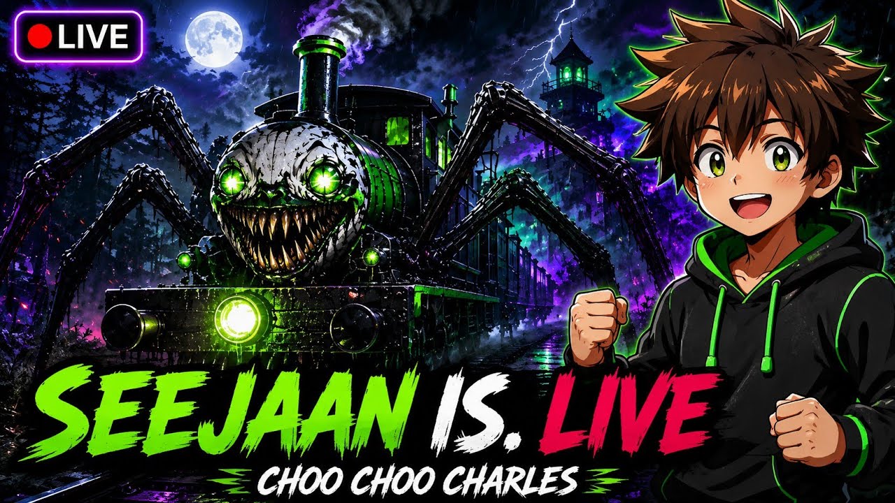 Choo Choo Charles  horror gameplay with seejaan gaming #horrorgaming2024  #games #1003