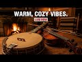 Live Bluegrass Jam | Fireplace Acoustic Music for a Positive Day