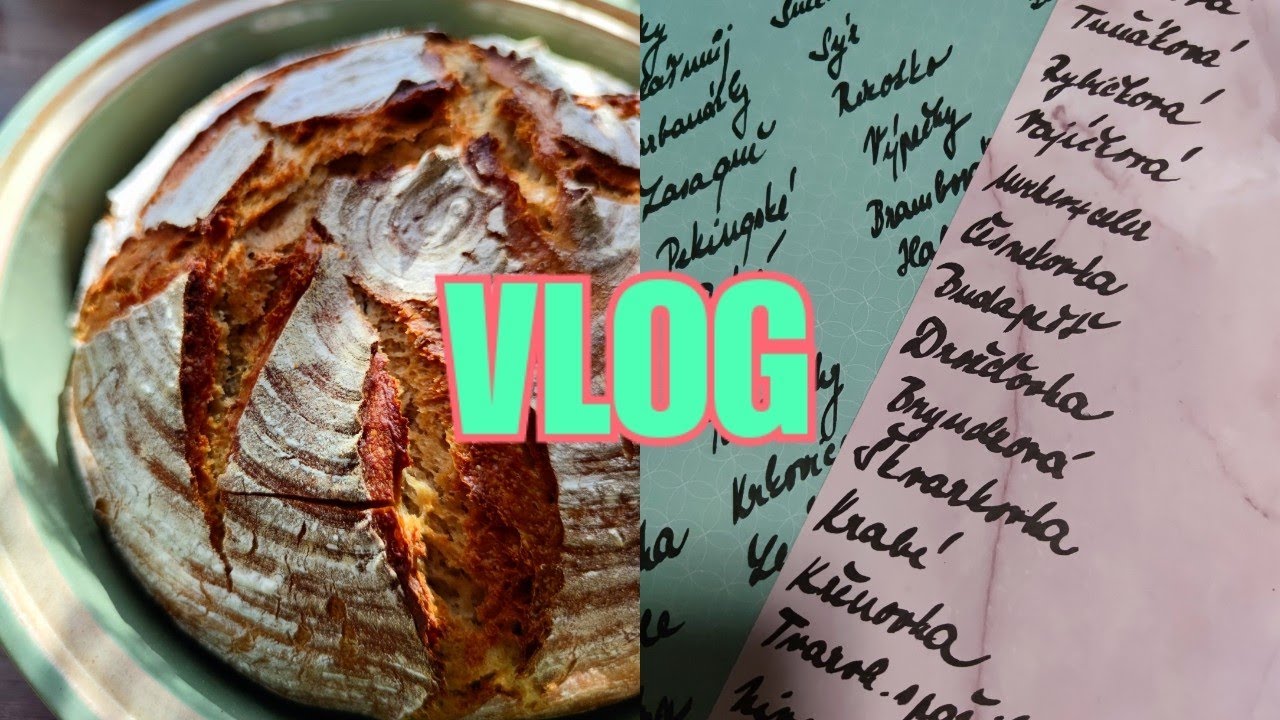 VLOG // Kváskový chleba krok po kroku a tipy na to, co vařit + pomazánky