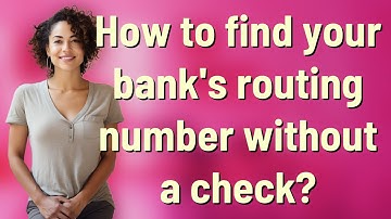 How to find your bank