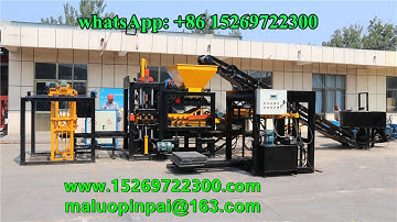 QT4-18 fully automatic concrete hollow block solid block machine with pallet loader machine