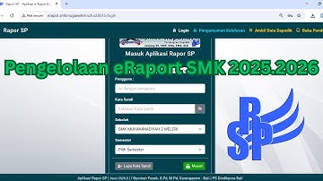 Panduan Terbaru eRaport SMK 2025.2026
