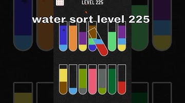 water sort color puzzle level 225 gameplay walkthrough solution