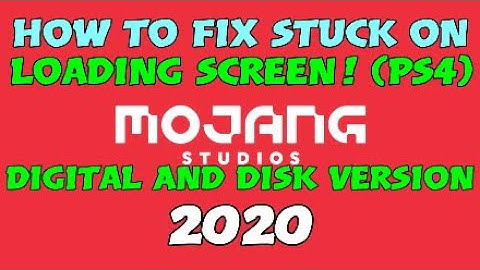 How To Fix Minecraft stuck on Loading Screen PS4