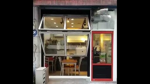 Vertical folding doors and windows