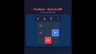 Fun Sum to 69! #riddle #game #puzzle #braingames #brainteaser