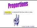 Proportion Word Problems Quiz