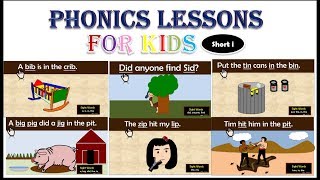 Ultimate Phonics Lessons | Short Vowel i (ib, id, ig, in, ip, it) words