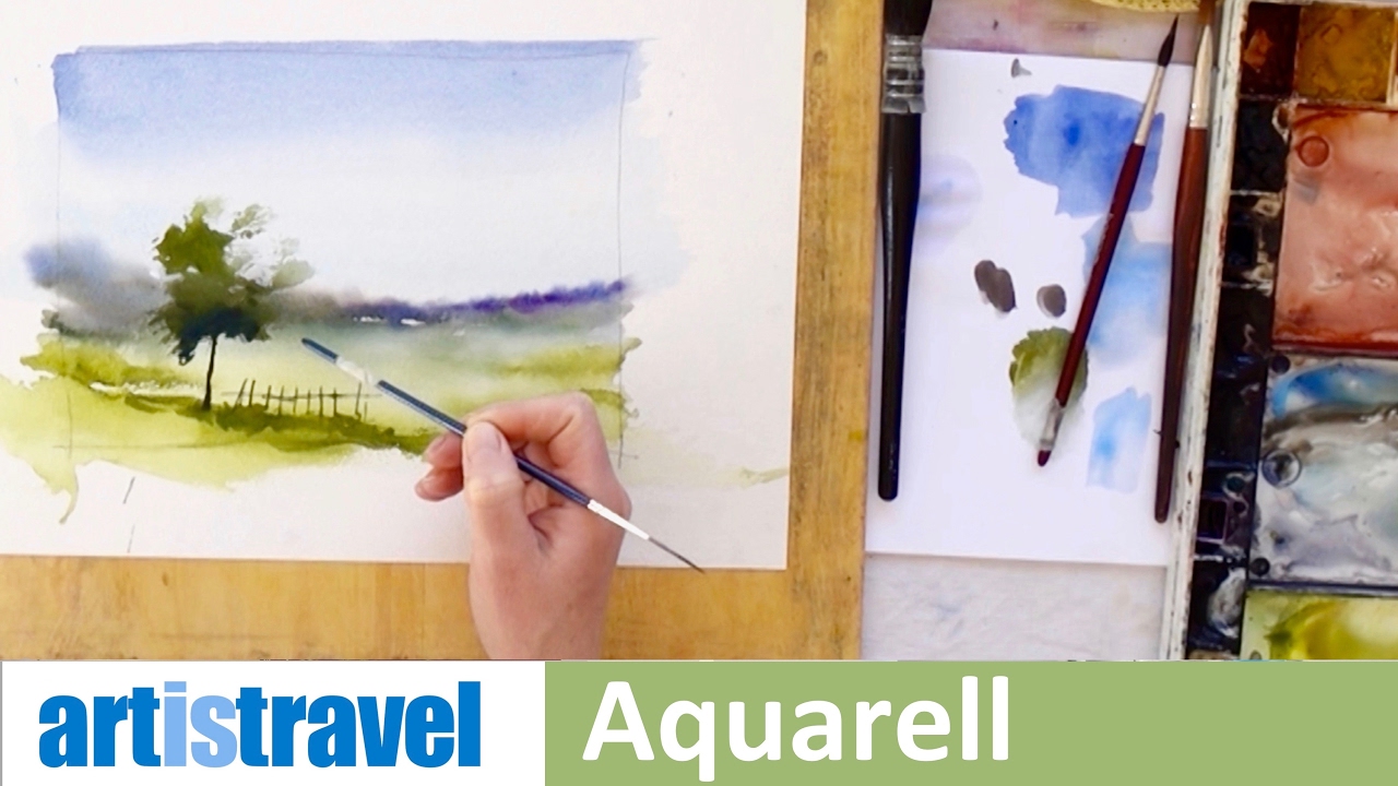 Aquarell landschaft