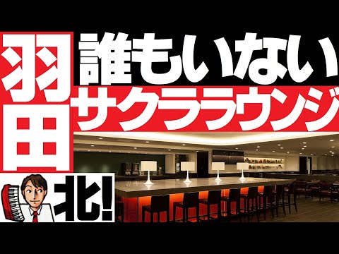 【JAL】羽田サクララウンジ【北ウイング】日本最大の【国内線】サクララウンジへ朝イチ潜入！誰でも有料で利用可能（上級会員JGC会員は無料）生ビール飲み放題！徹底レポート！
