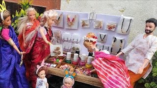 Barbie Doll All Day Routine In Indian Village/Radha Ki Kahani Part -254/Barbie Doll Bedtime Story ||