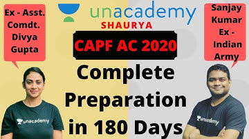 CAPF AC 2020 | Assistant Commandant Preparation Plan | Complete 180 Days Preparation