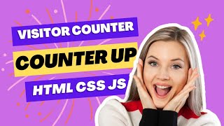 How to make Visitor Counter using HTML CSS and CounterUp Plugin