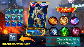 BUFFED ZHASK BEST NEW BUILD AND EMBLEM FOR AUTO WIN!! BUFFED ZHASK BEST BUILD 2023 | MOBILE LEGENDS