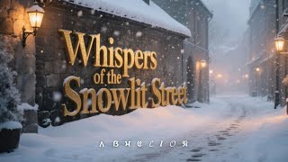 Whispers of the Snowlit Street – Calm Winter Ambience Music | Relaxing Snowy Night Atmosphere