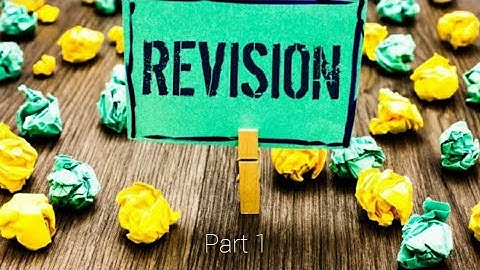 Class vii Blossoms Revision Lesson.  Part 1.