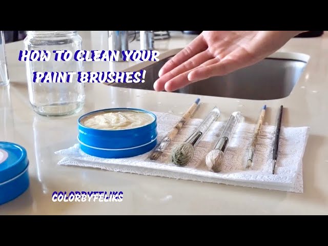 DIY oil paint brush cleaner! I had an epiphany tonight while