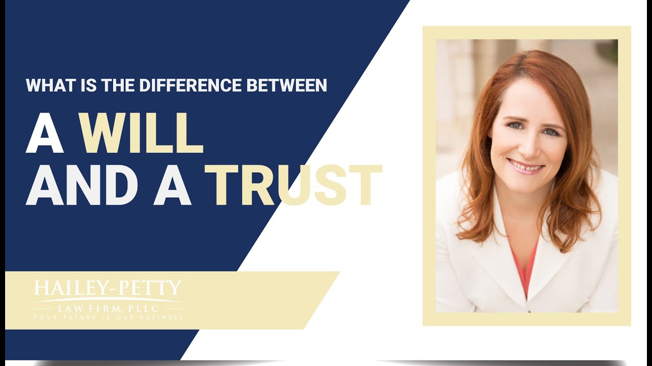 What is the difference between a Will and a Trust? - YouTube