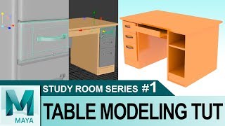 Table Modeling Tutorial in Autodesk Maya 2017 | 3D Tutorials for Beginners | Study Room Series #1 Profile