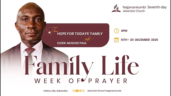 #Zimba Ekanisa || Day 5 || 19th December 2025 || Family Life Week Of Prayer || Eld. Musoke Paul