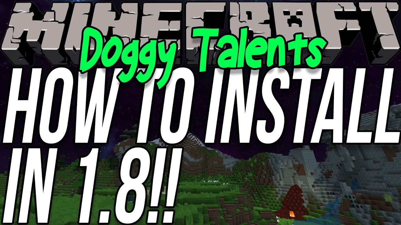 How To Install Doggy Talents In Minecraft 1.8 YouTube