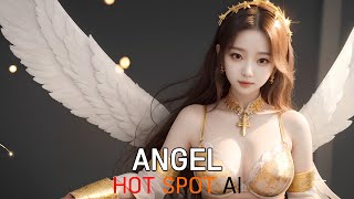 AI Art Lookbook 4K | Angel | Fantasy Cosplay Fashion Show | AI Beauty Girl | AI 룩북 실사 그림