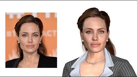 Angelina Jolie 3D Model Maya WIP