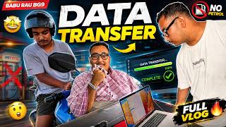 Socha nahi tha data transfer karne k liya bg bhai ka ghr jana padega 😢