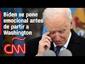 Biden rinde homenaje a su hijo fallecido, Beau Biden, antes de dirigirse a Washington