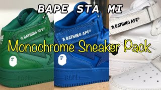 BAPE STA MI Monochrome Sneaker Pack