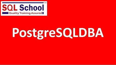 PostgreSQL DBA Training with Real-time Project