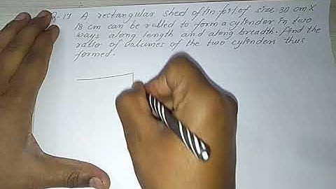 MENSURATION ICSE CLASS X 17.1 Q17