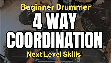 Master 4 Way coordination with this exercise for beginner drummers