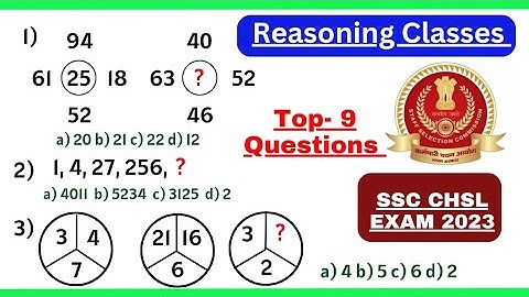 Reasoning Classes for SSC CHSL 2023| Reasoning Tricks| Reasoning for SSC RRB DEFENCE PSC||