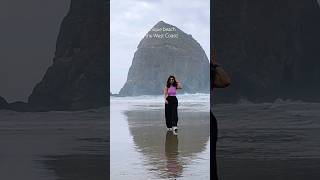 Beautiful Oregon Beach! ⛱️ #cannonbeach #oregon #travel #beach #haystackrock #westcoast #topbeaches